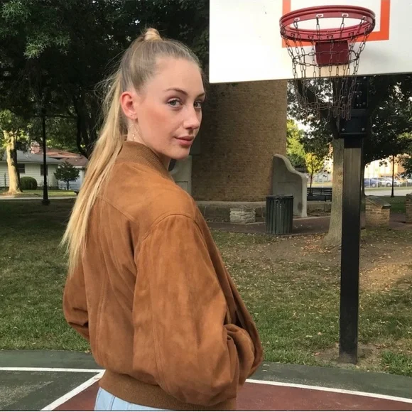 CoachVintage Leather Suede Bomber Jacket #0913 in Olive 🫒 fits M/L